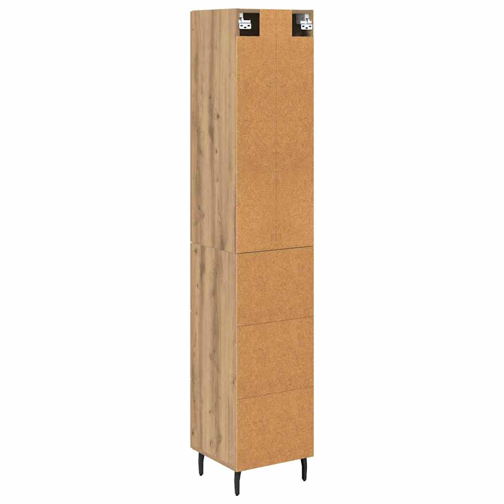 Bufet Stejar Artizanal 34,5 x 34 x 180 cm Lemn compozit — imaginea 3