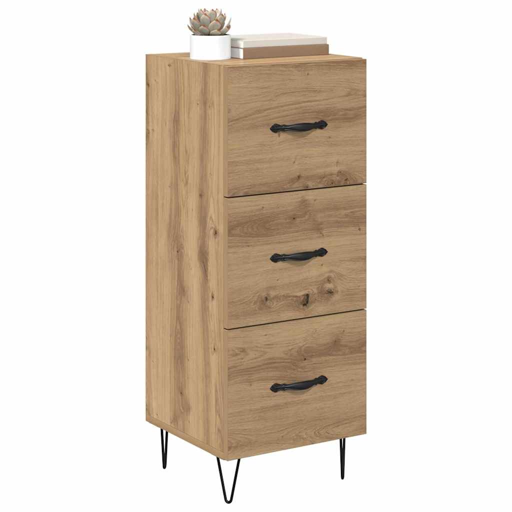 Bufet stejar artizanal 34 x 34.5 x 90 cm Lemn compozit — imaginea 3