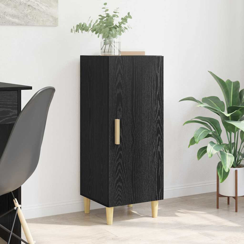Bufet Stejar negru 34.5 x 34 x 90 cm Lemn compozit — imaginea 2