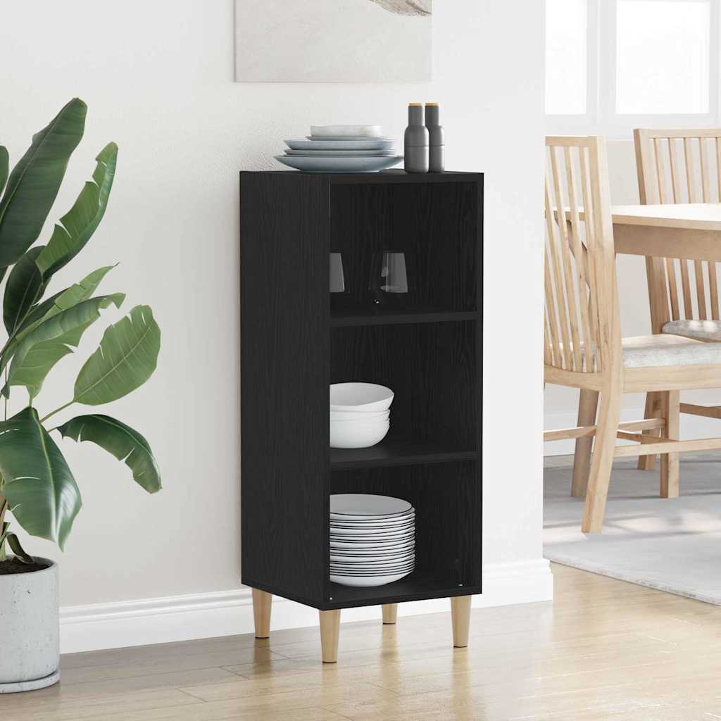 Bufet Stejar negru 32.5 x 34.5 x 90 cm Lemn compozit — imaginea 4