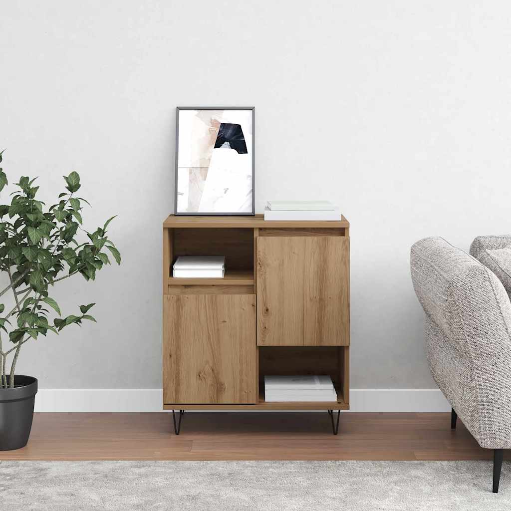 Bufet stejar artizanal 60 x 35 x 70 cm Lemn compozit — imaginea 4