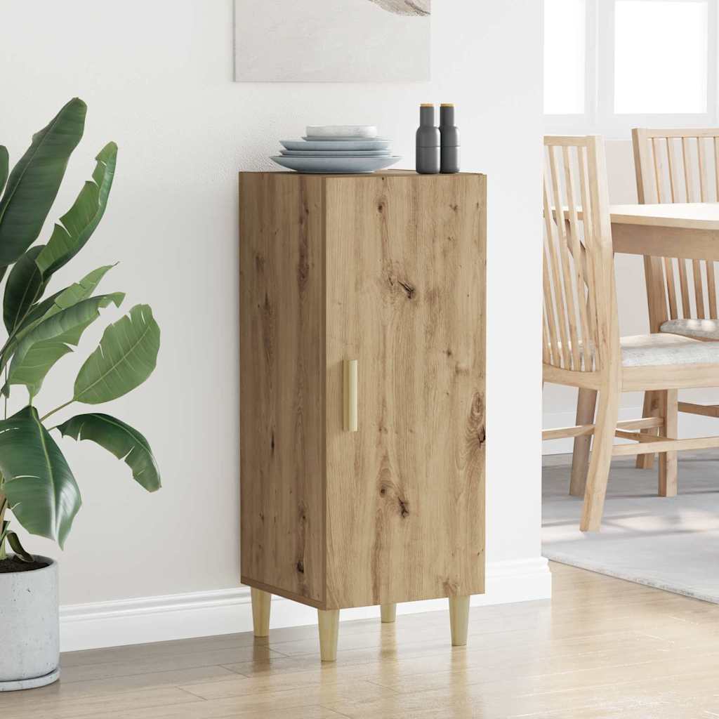 Bufet stejar artizanal 34.5 x 34 x 90 cm Lemn compozit — imaginea 4