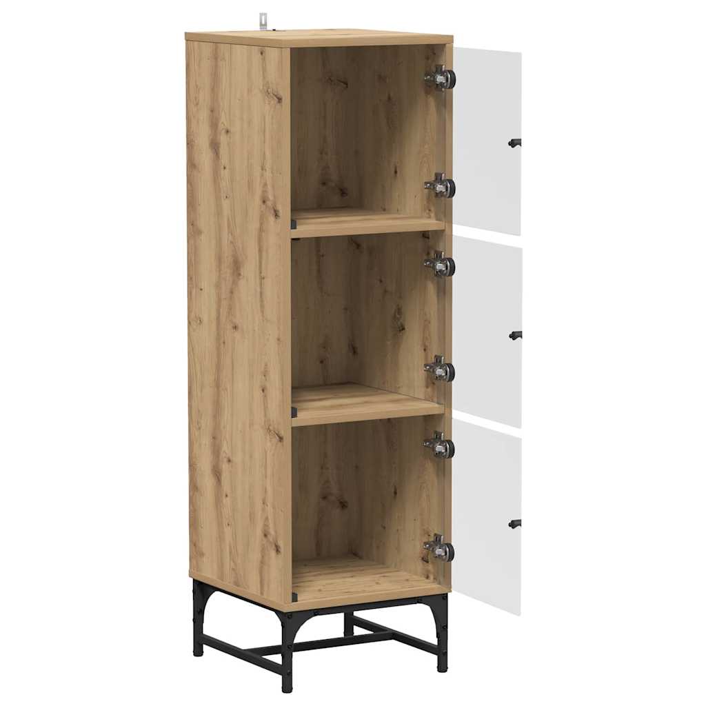 Bufet stejar artizanal 35 x 37 x 117 cm Lemn compozit — imaginea 5