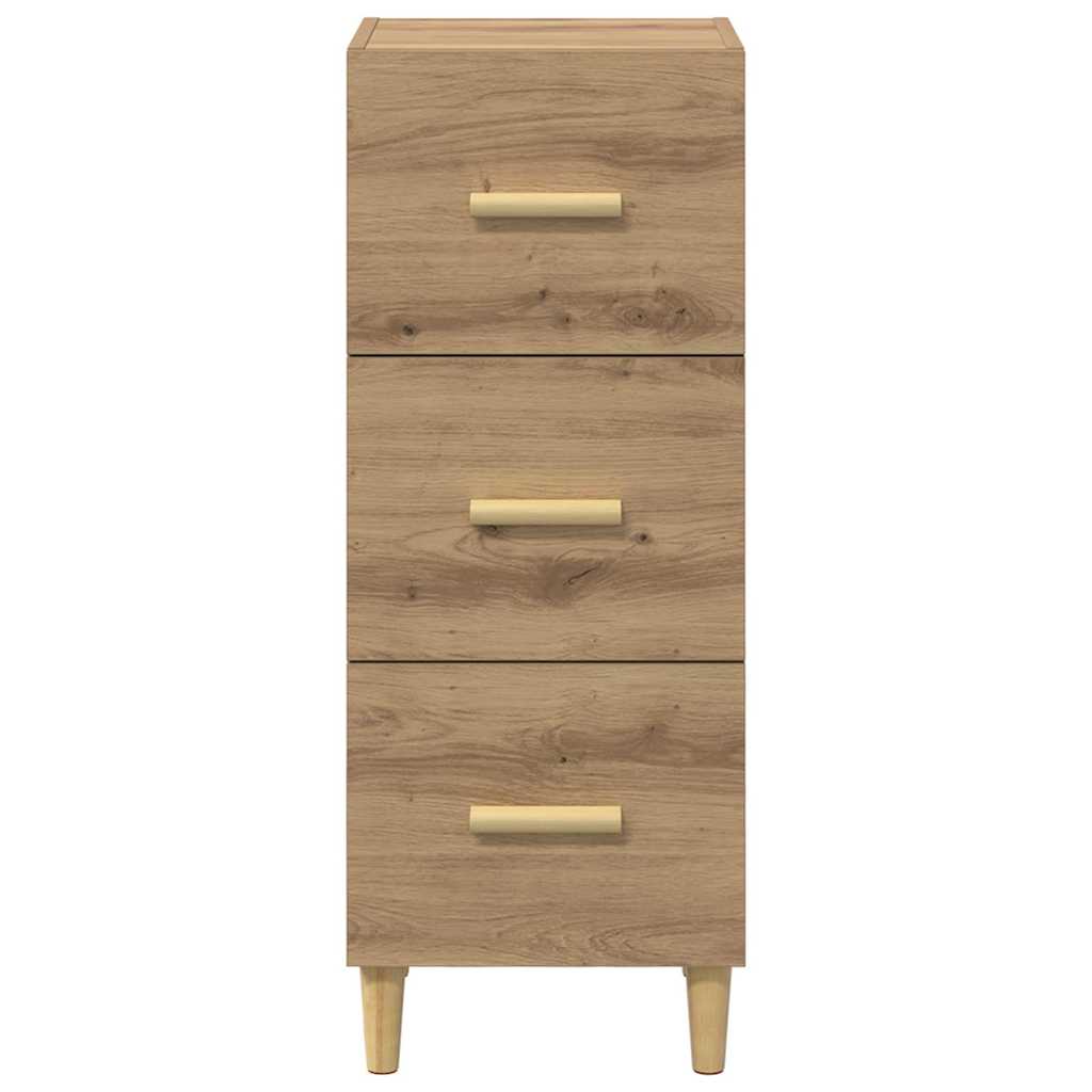 Bufet stejar artizanal 34.5 x 34 x 90 cm Lemn compozit — imaginea 6