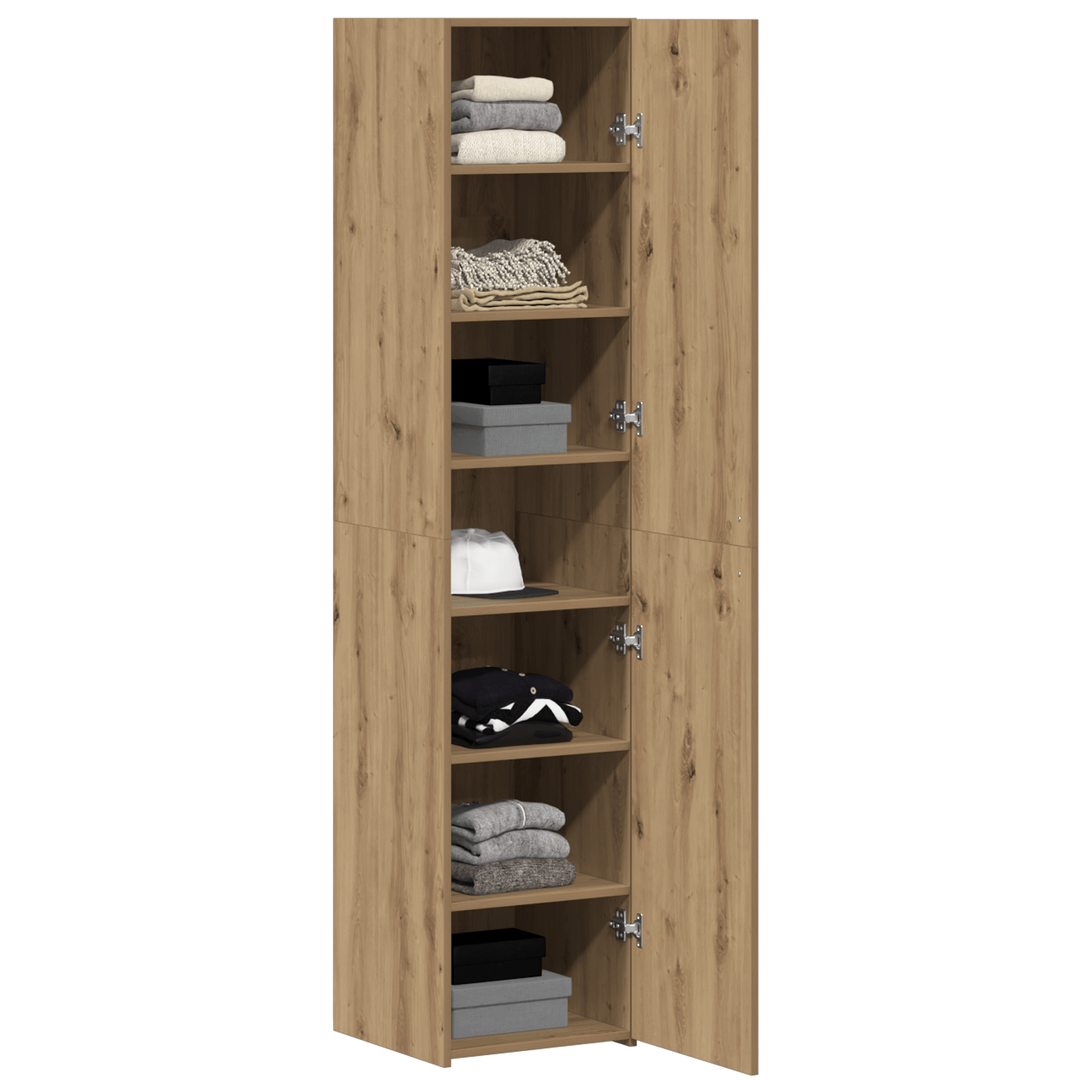 Bufet Stejar 40x42.5x185 cm Lemn prelucrat — imaginea 3