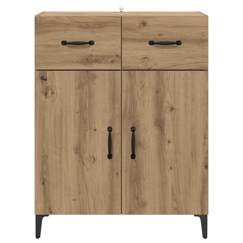 Bufet stejar artizanal 34 x 69.5 x 90 cm Lemn compozit — imaginea 7