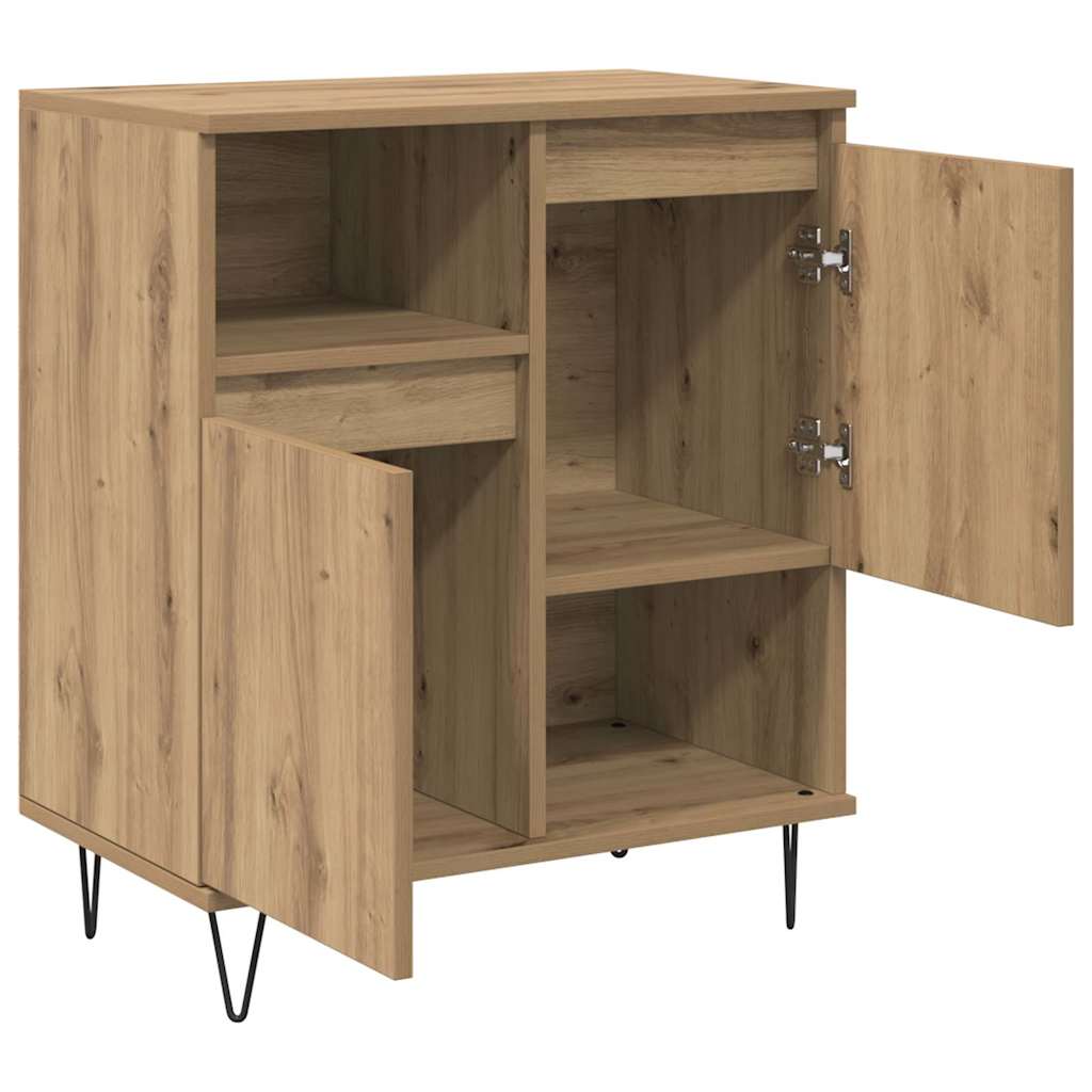Bufet stejar artizanal 60 x 35 x 70 cm Lemn compozit — imaginea 5