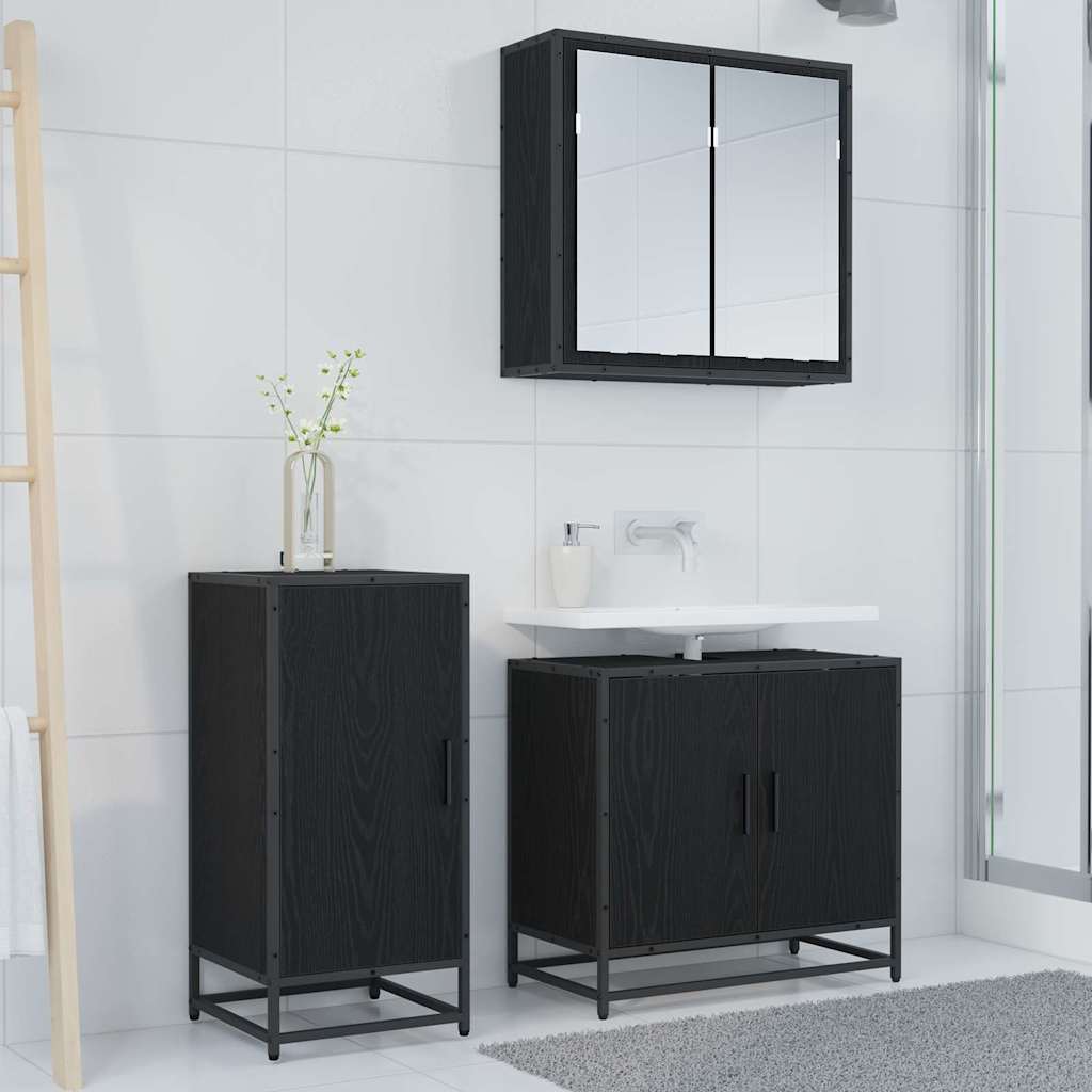 Bufet Stejar negru 35 x 35.5 x 76 cm Lemn compozit — imaginea 5