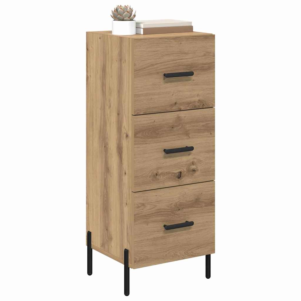 Bufet stejar artizanal 34 x 34.5 x 90 cm Lemn compozit — imaginea 4