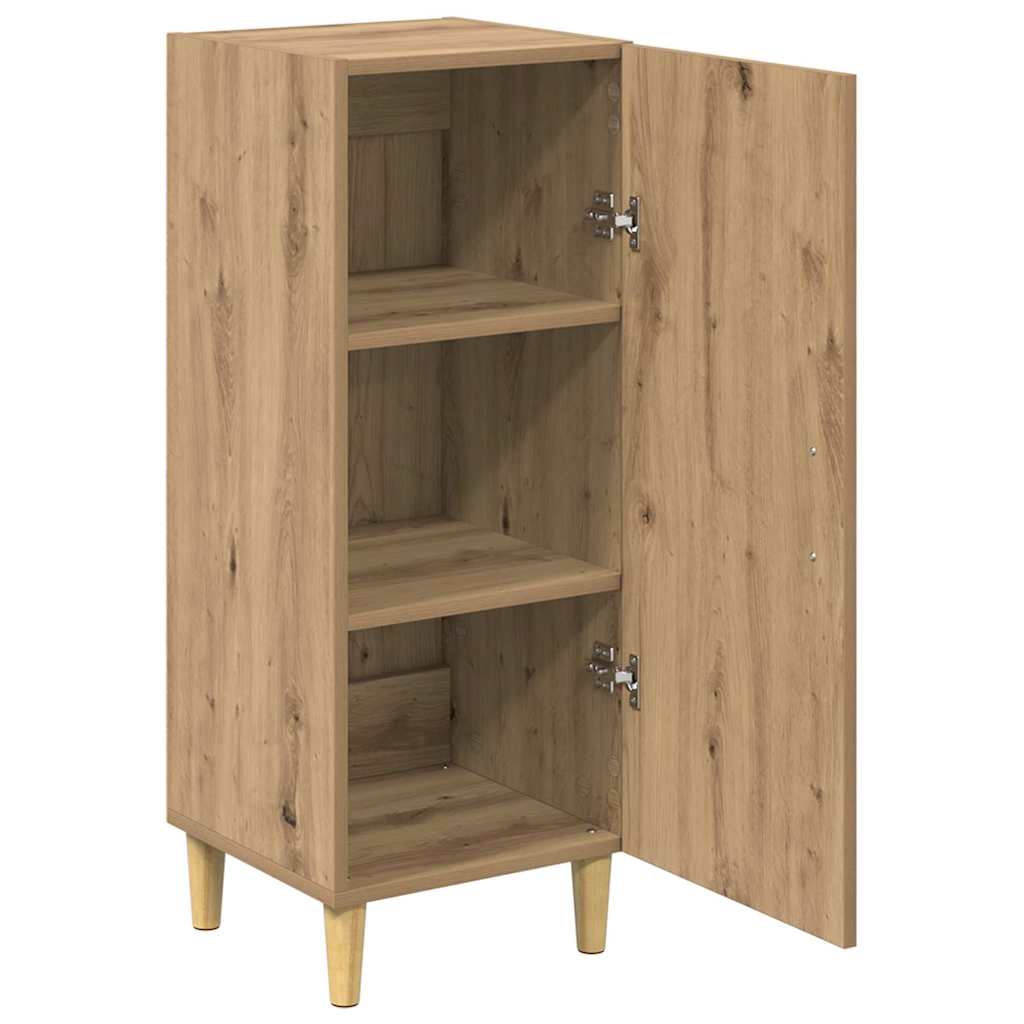 Bufet stejar artizanal 34.5 x 34 x 90 cm Lemn compozit — imaginea 5