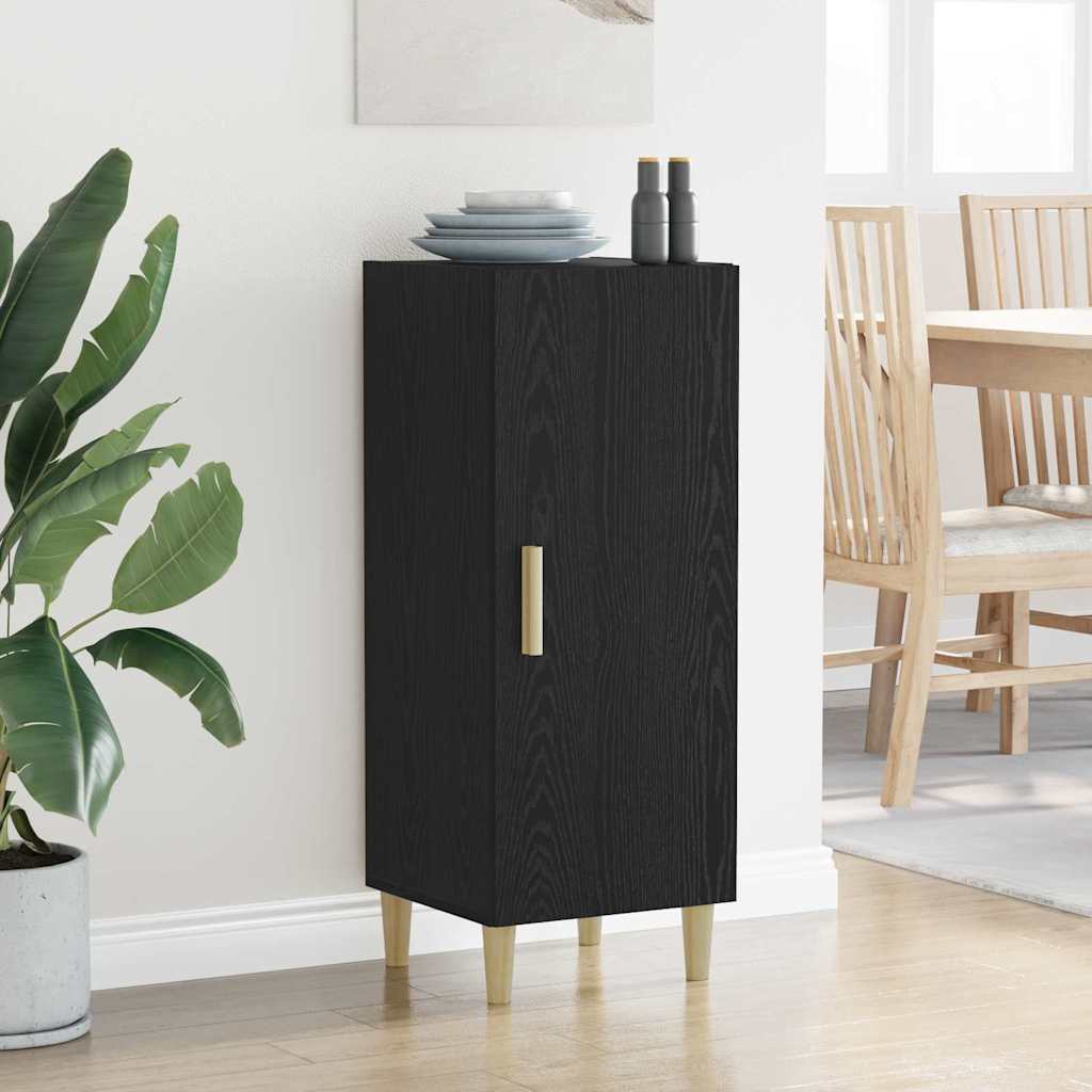 Bufet Stejar negru 34.5 x 34 x 90 cm Lemn compozit — imaginea 4