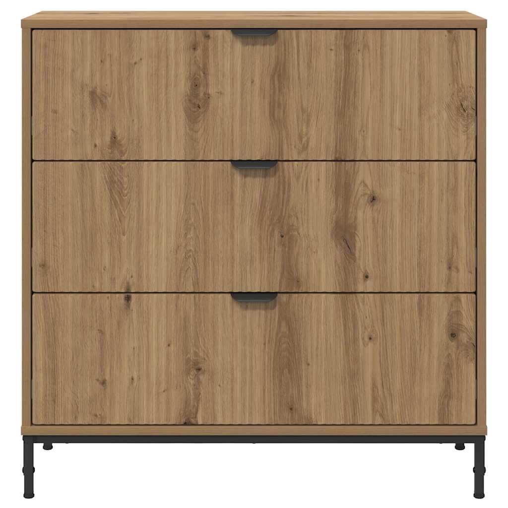 Bufet stejar artizanal 79.5 x 33 x 82 cm Lemn compozit — imaginea 7