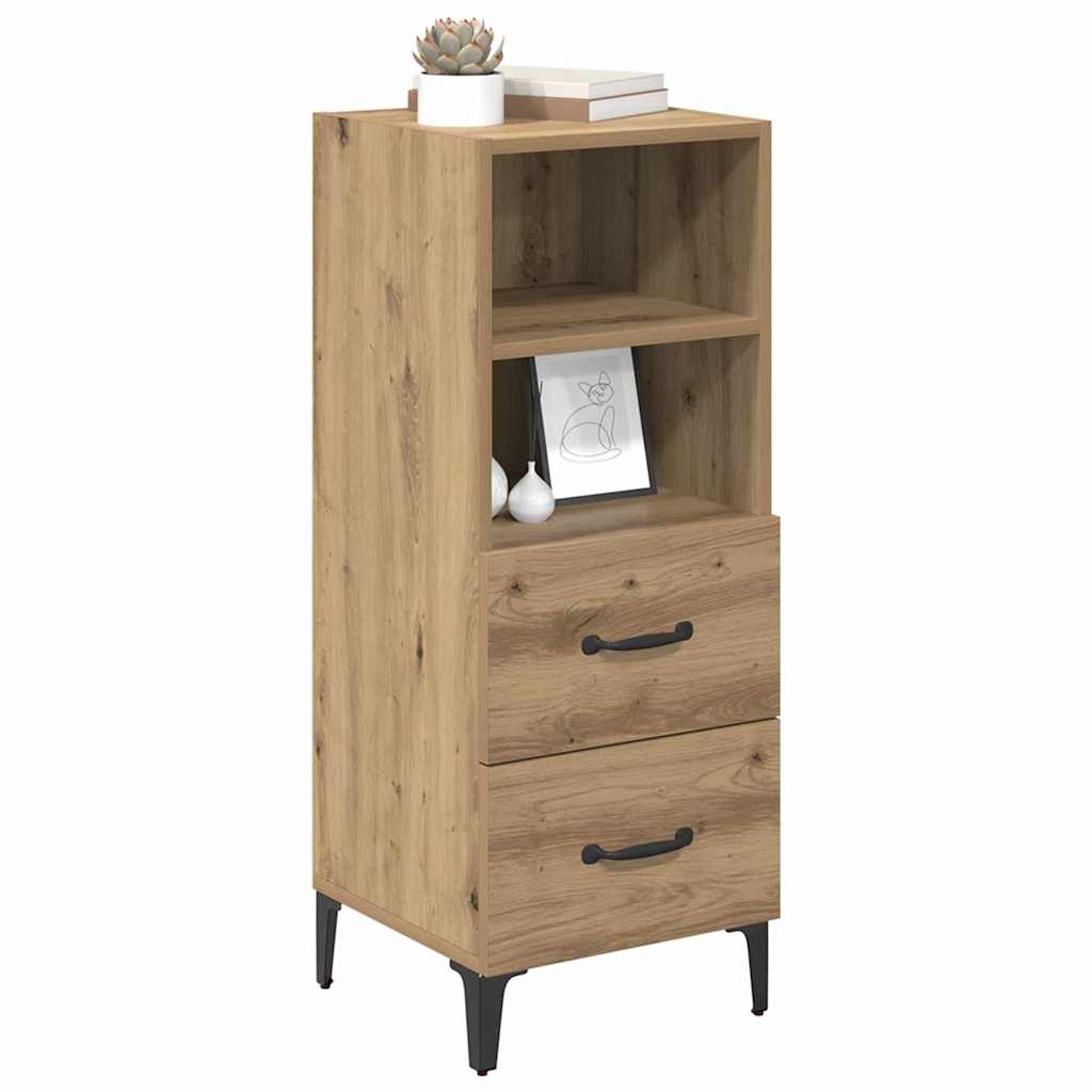 Bufet stejar artizanal 34 x 34.5 x 90 cm Lemn compozit — imaginea 4