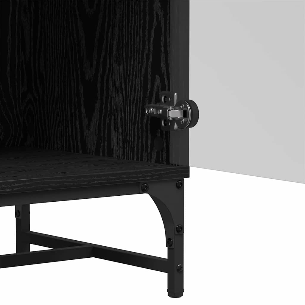 Bufet Stejar negru 35 x 37 x 117 cm Lemn compozit — imaginea 9