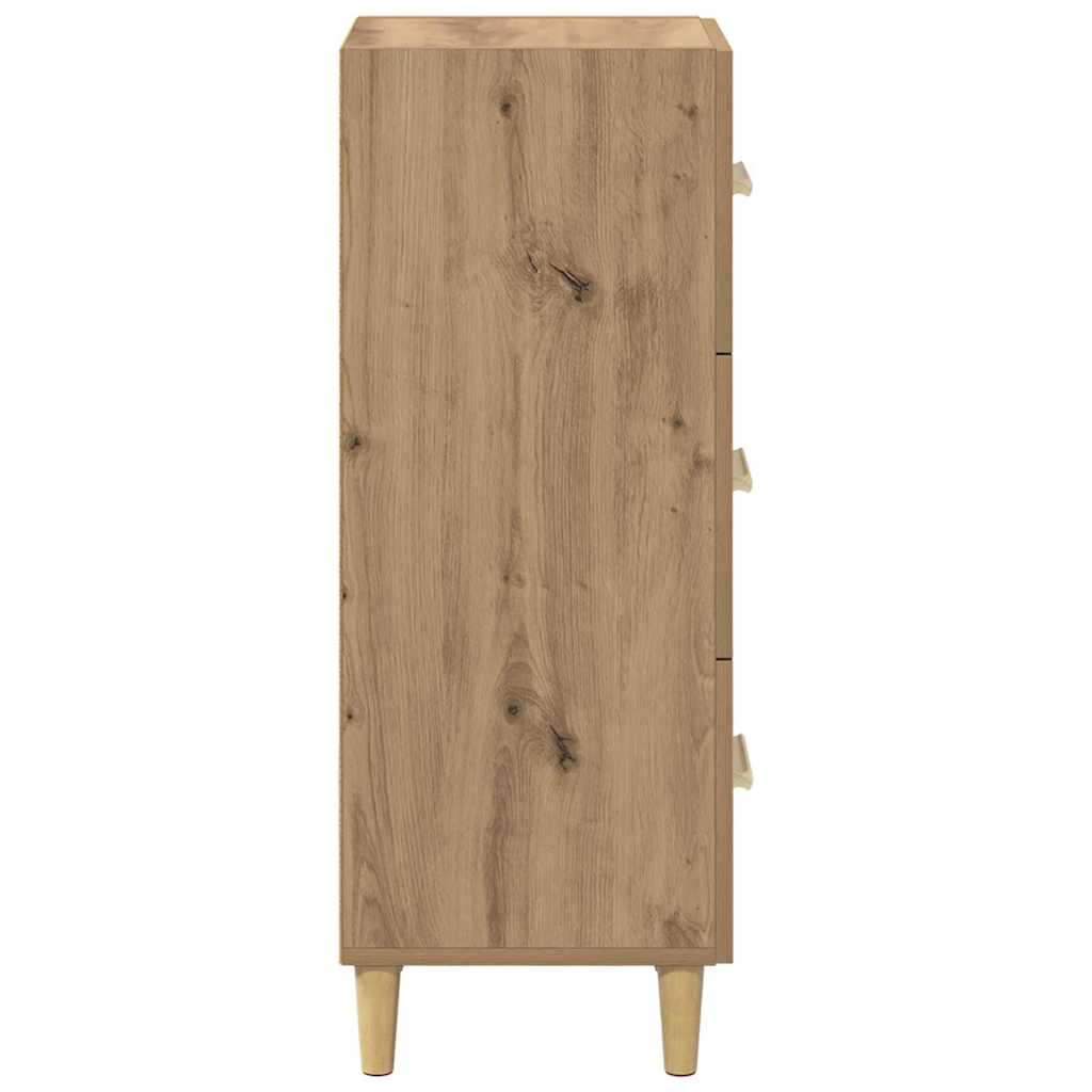 Bufet stejar artizanal 34.5 x 34 x 90 cm Lemn compozit — imaginea 7