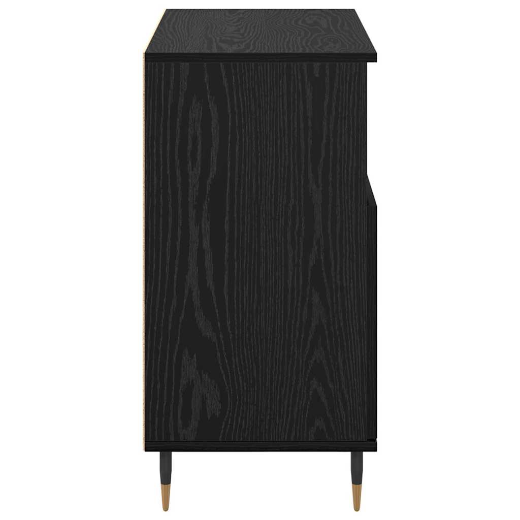 Bufet Stejar negru 60 x 35 x 70 cm Lemn compozit — imaginea 7