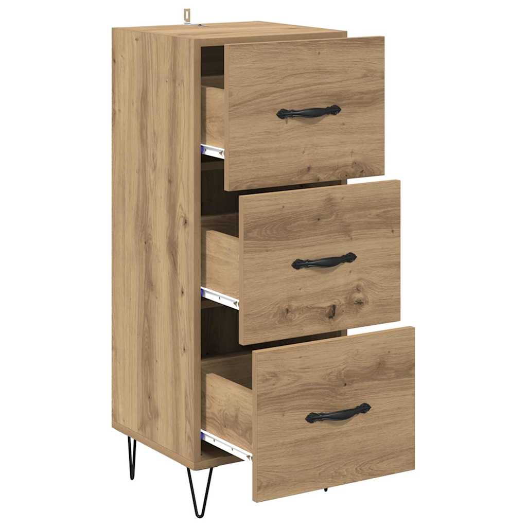 Bufet stejar artizanal 34 x 34.5 x 90 cm Lemn compozit — imaginea 5