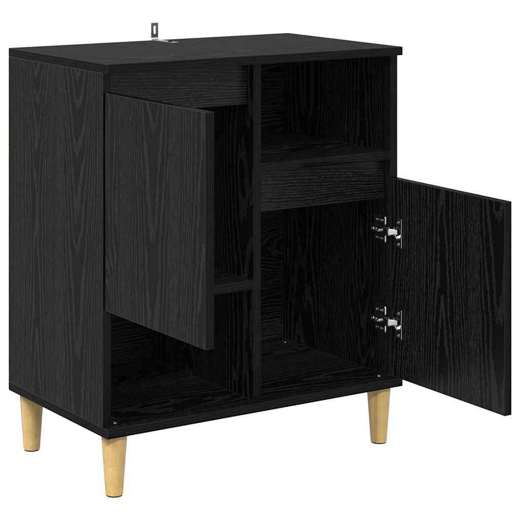 Bufet Stejar negru 35 x 60 x 70 cm Lemn compozit — imaginea 6