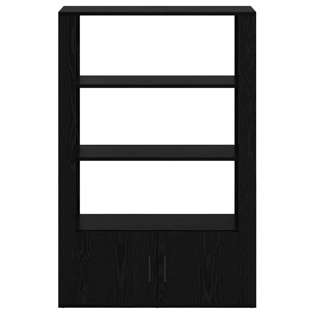 Bufet Stejar negru 30 x 80 x 119.5 cm Lemn compozit — imaginea 7