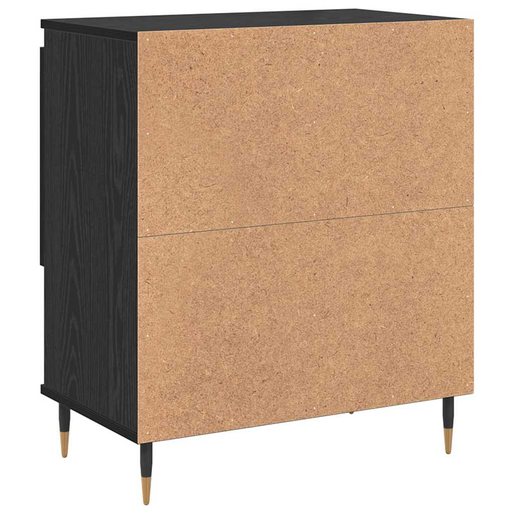 Bufet Stejar negru 60 x 35 x 70 cm Lemn compozit — imaginea 8