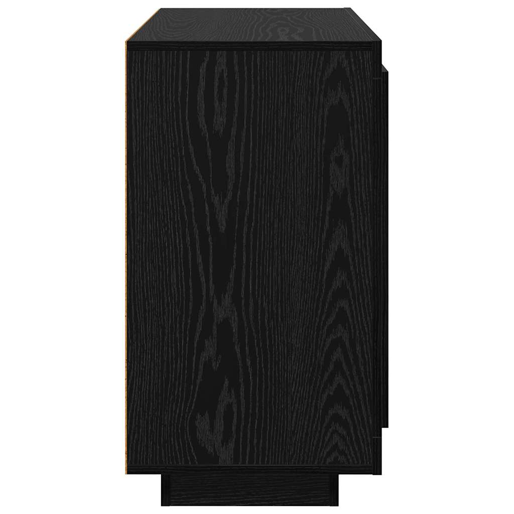 Bufet Stejar negru 40 x 80 x 75 cm Lemn compozit — imaginea 7