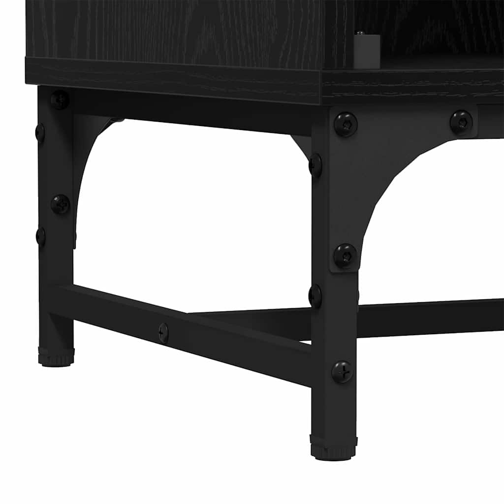 Bufet Stejar negru 35 x 37 x 117 cm Lemn compozit — imaginea 10