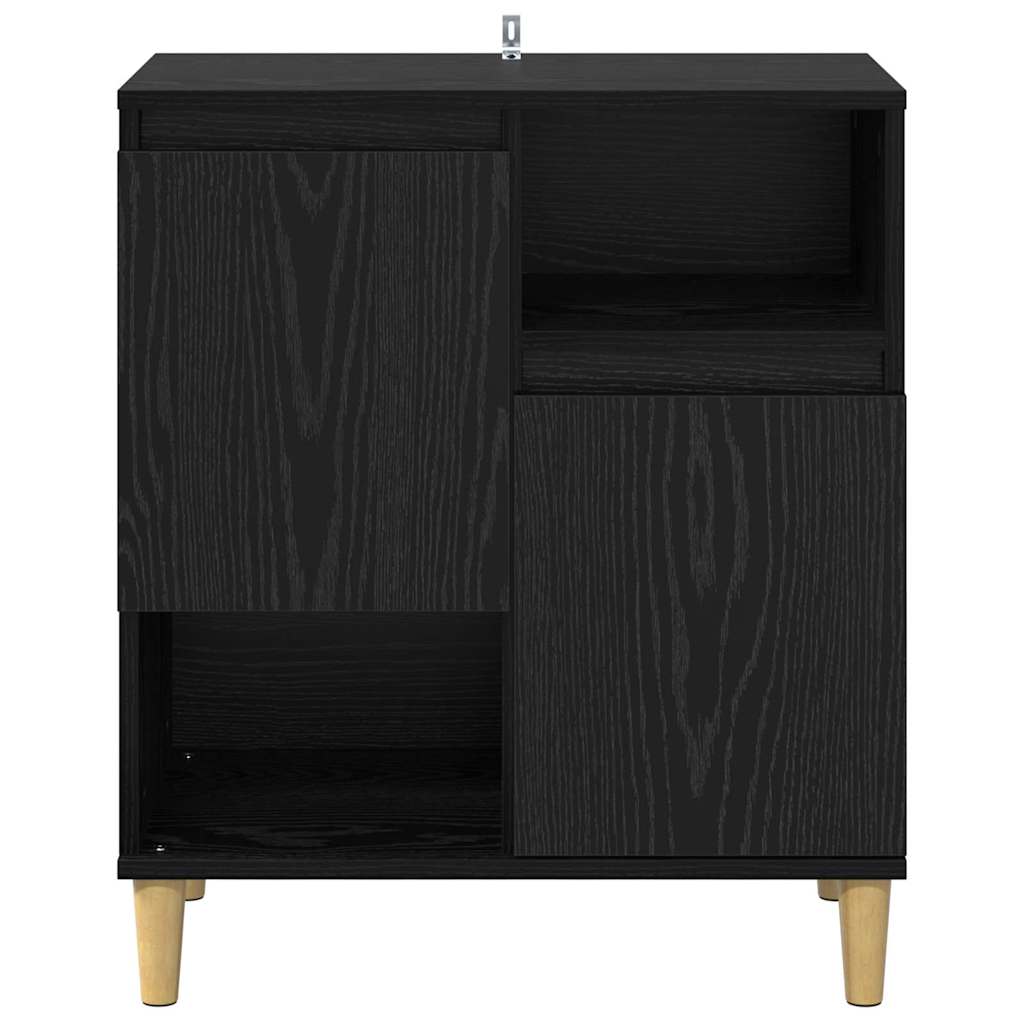 Bufet Stejar negru 35 x 60 x 70 cm Lemn compozit — imaginea 7
