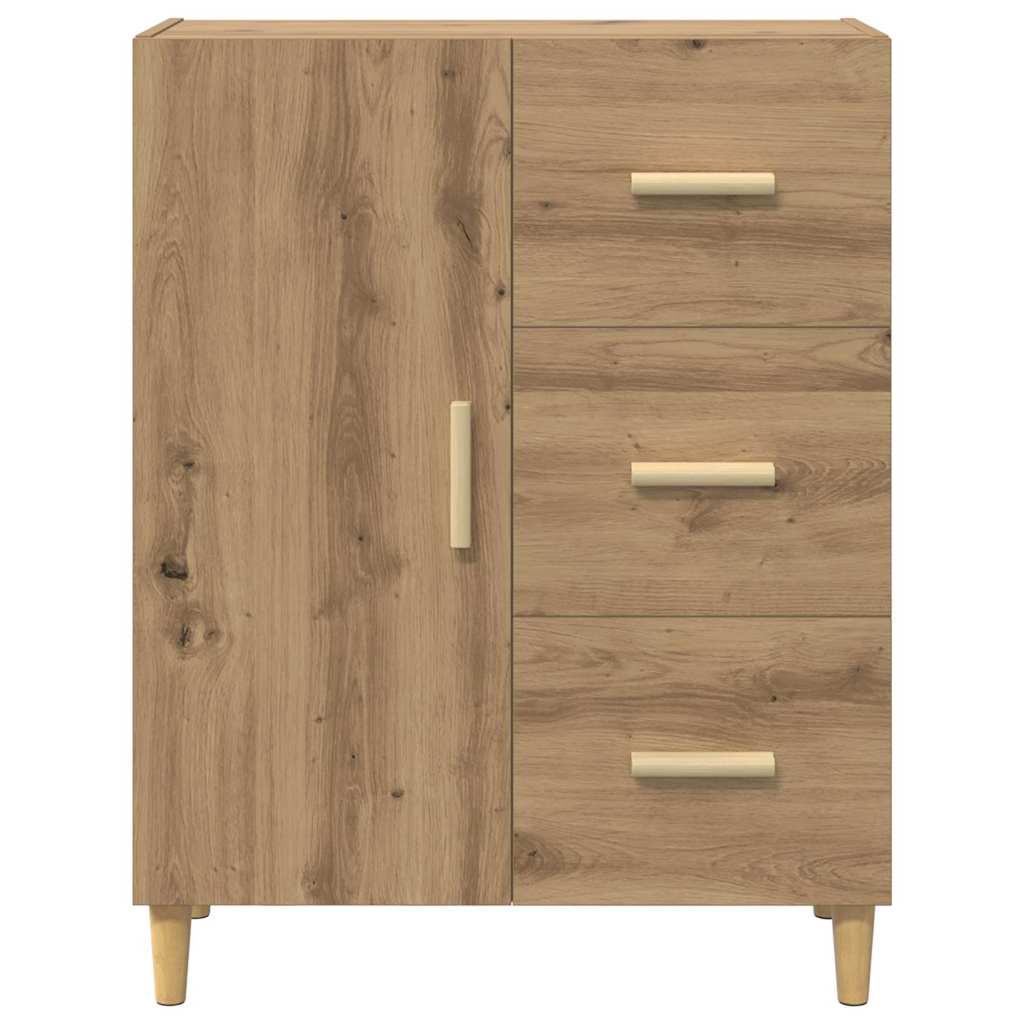 Bufet stejar artizanal 34 x 69.5 x 90 cm Lemn compozit — imaginea 7