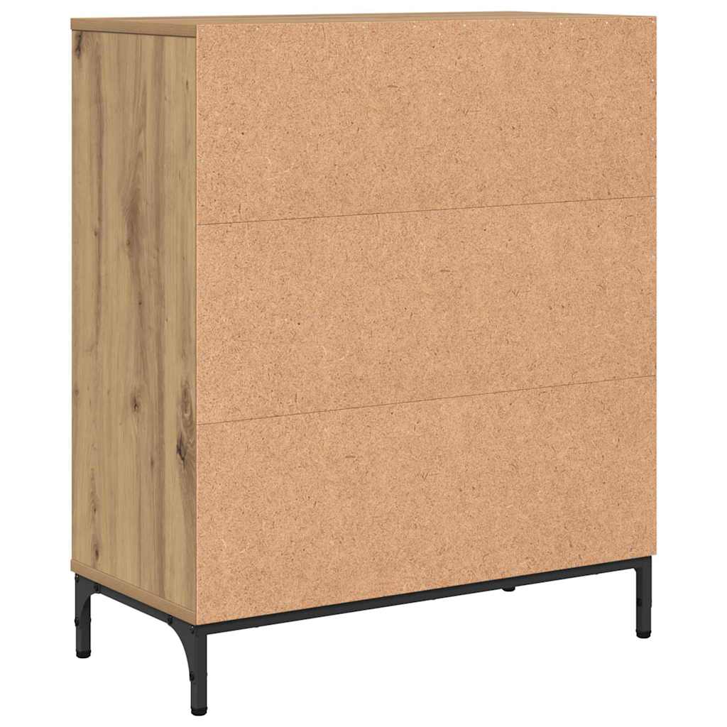 Bufet stejar artizanal 69.5 x 33 x 82 cm Lemn compozit — imaginea 9