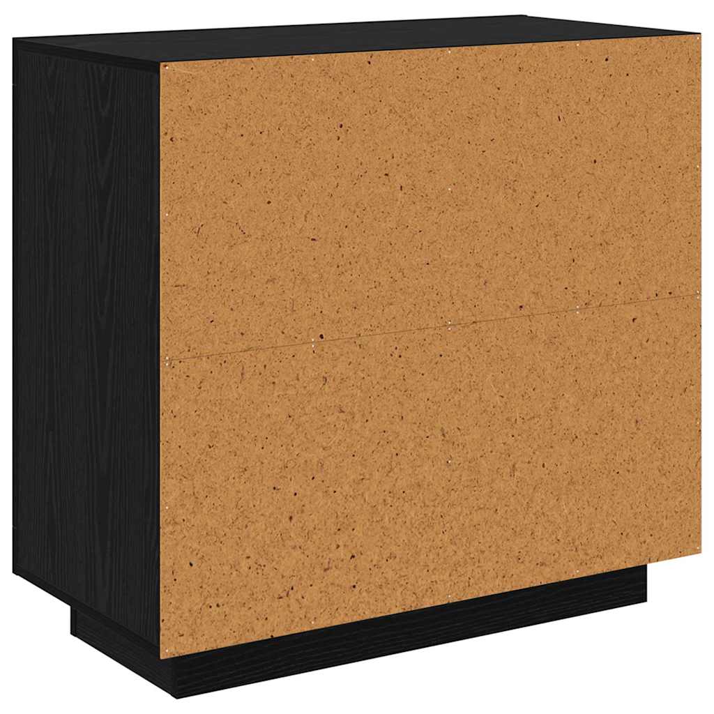 Bufet Stejar negru 40 x 80 x 75 cm Lemn compozit — imaginea 8