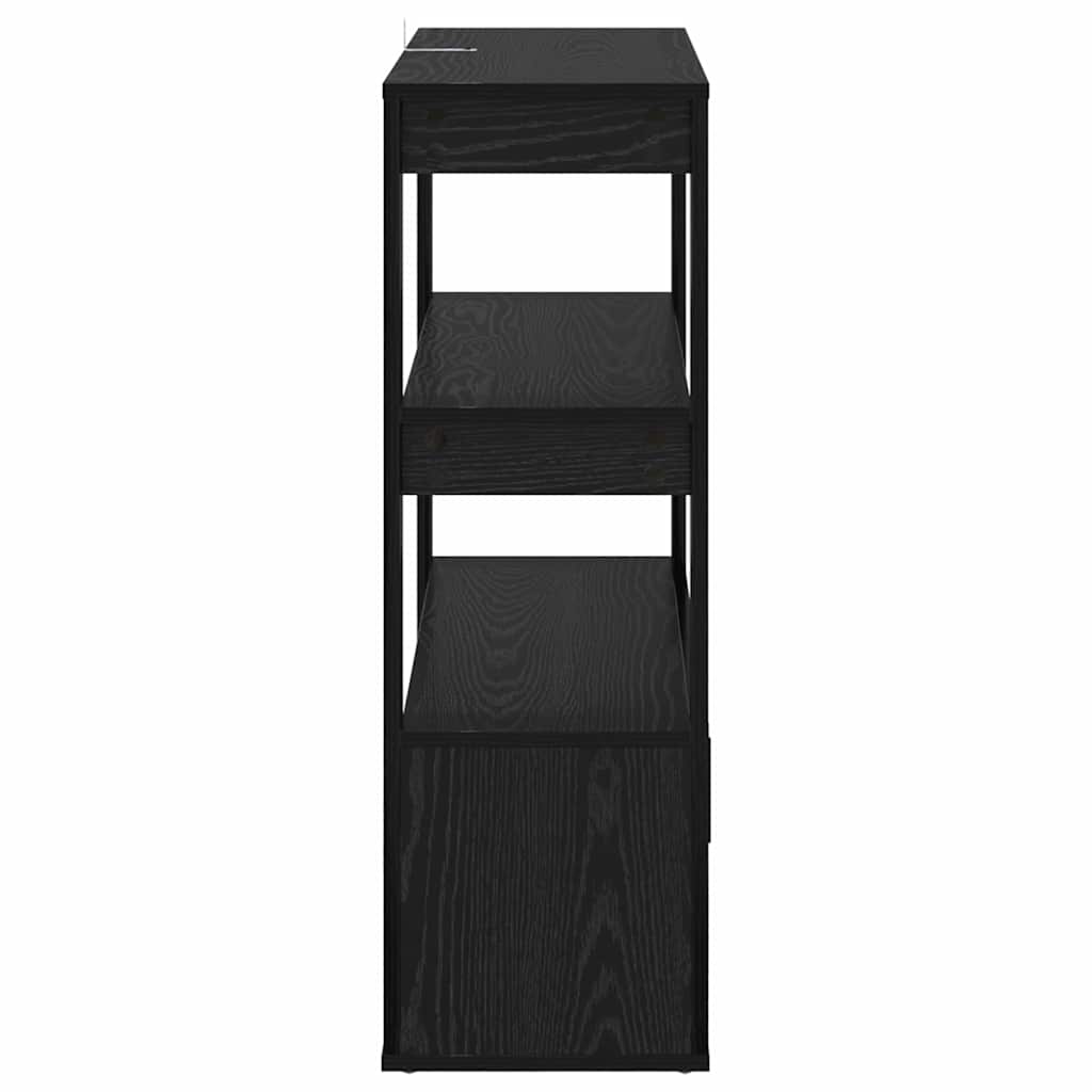 Bufet Stejar negru 30 x 80 x 90 cm Lemn compozit — imaginea 8