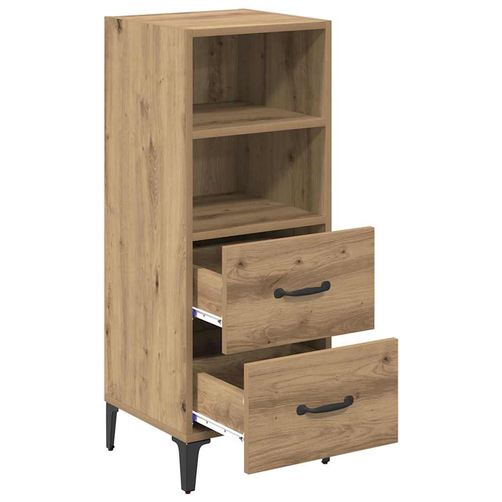 Bufet stejar artizanal 34 x 34.5 x 90 cm Lemn compozit — imaginea 6