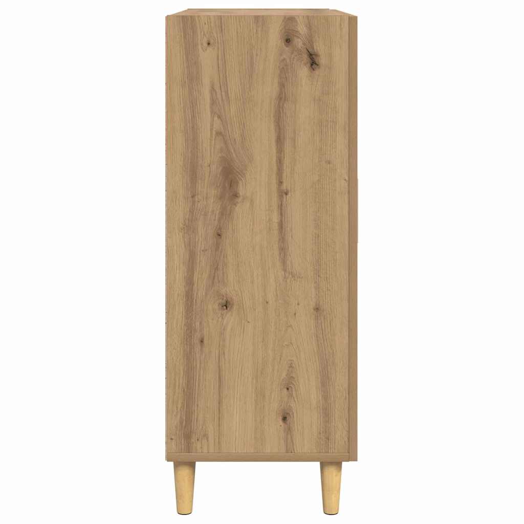 Bufet stejar artizanal 34 x 69.5 x 90 cm Lemn compozit — imaginea 8