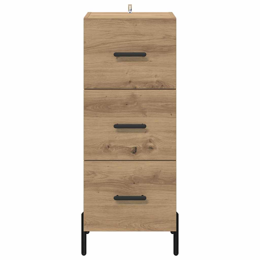 Bufet stejar artizanal 34 x 34.5 x 90 cm Lemn compozit — imaginea 7