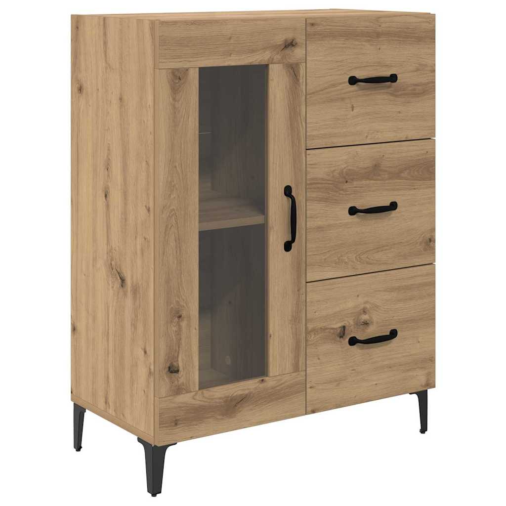 Bufet Stejar Artizanal 69,5 x 34 x 180 cm Lemn compozit — imaginea 7
