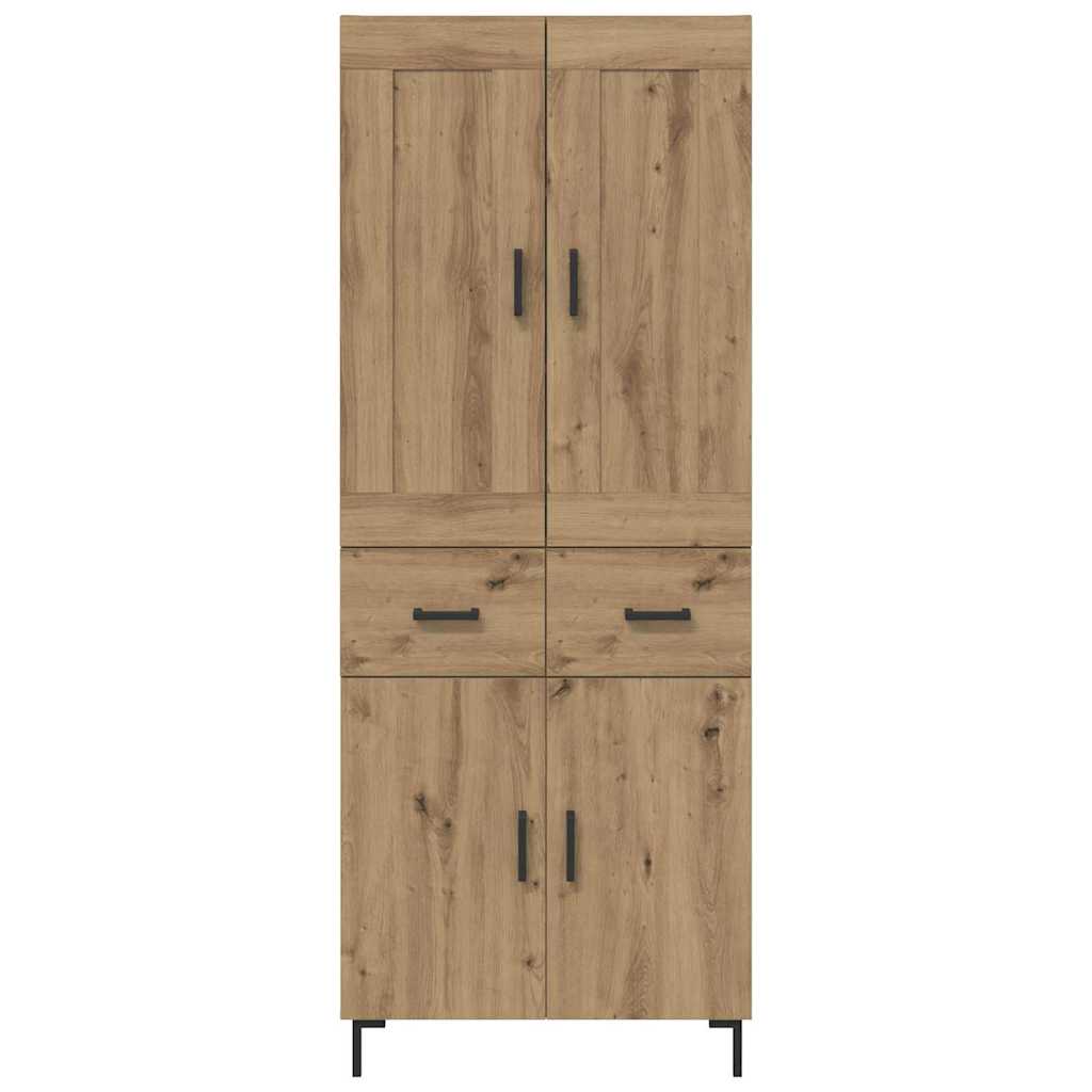 Bufet Stejar Artizanal 69,5 x 34 x 180 cm Lemn compozit — imaginea 9