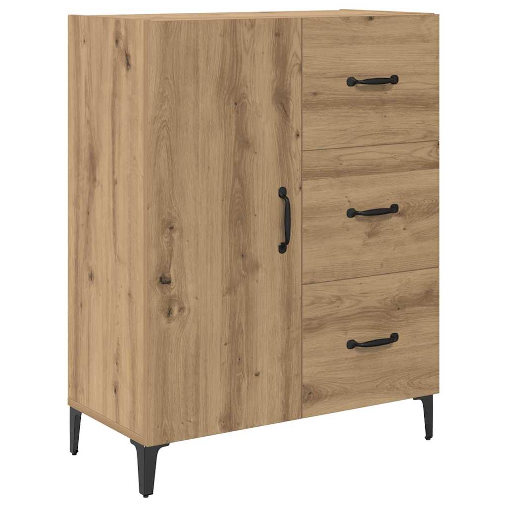 Bufet Stejar Artizanal 69,5 x 34 x 180 cm Lemn compozit — imaginea 7