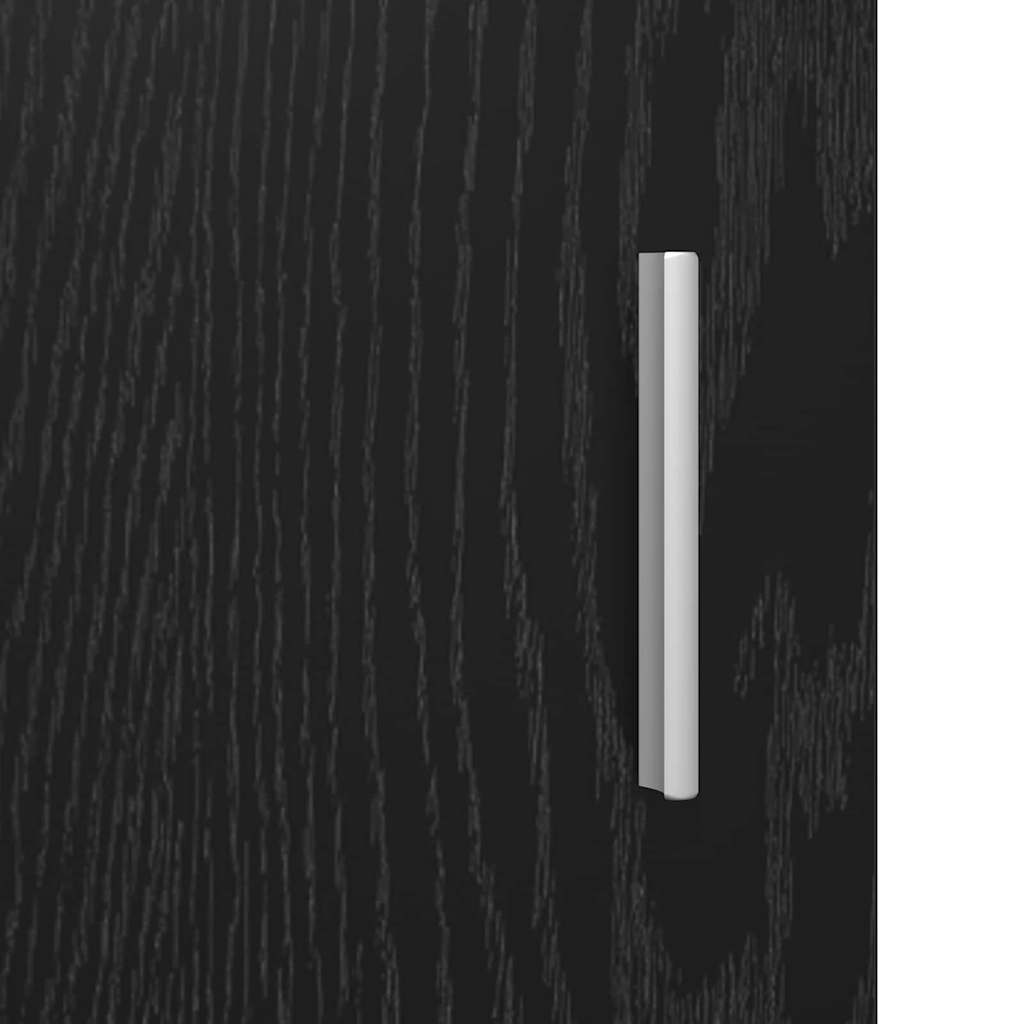 Bufet Stejar negru 40 x 80 x 75 cm Lemn compozit — imaginea 9