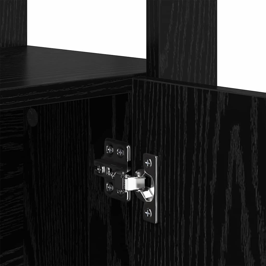 Bufet Stejar negru 30 x 80 x 119.5 cm Lemn compozit — imaginea 10