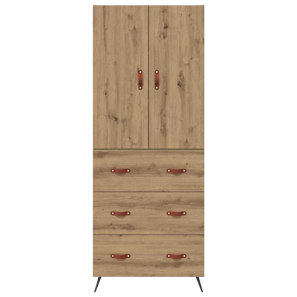 Bufet Stejar Artizanal 69,5 x 34 x 180 cm Lemn compozit — imaginea 9