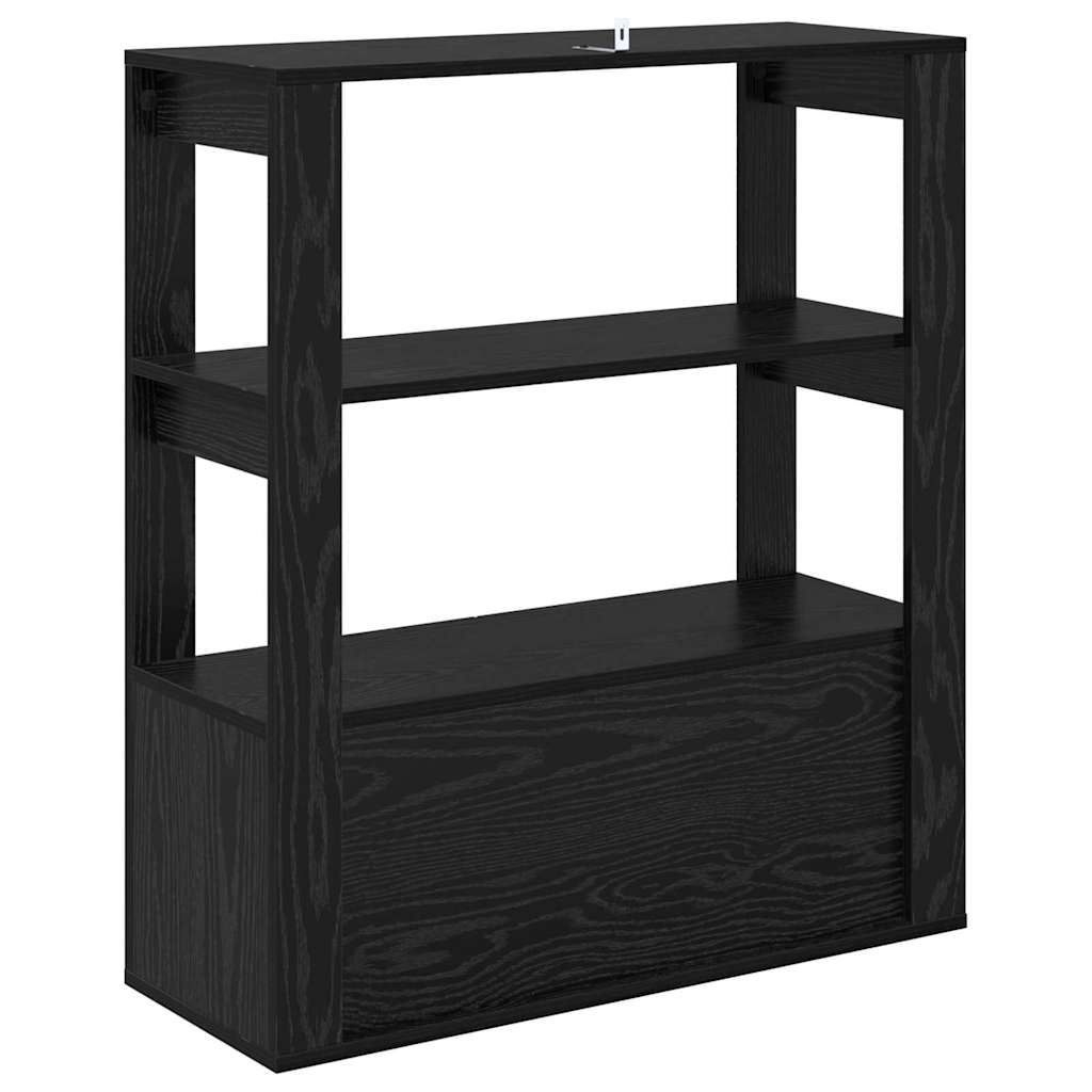 Bufet Stejar negru 30 x 80 x 90 cm Lemn compozit — imaginea 9