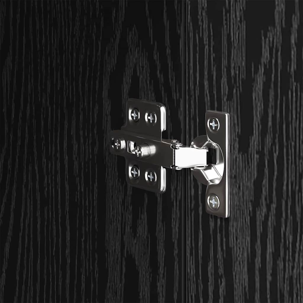 Bufet Stejar negru 34.5 x 34 x 90 cm Lemn compozit — imaginea 9