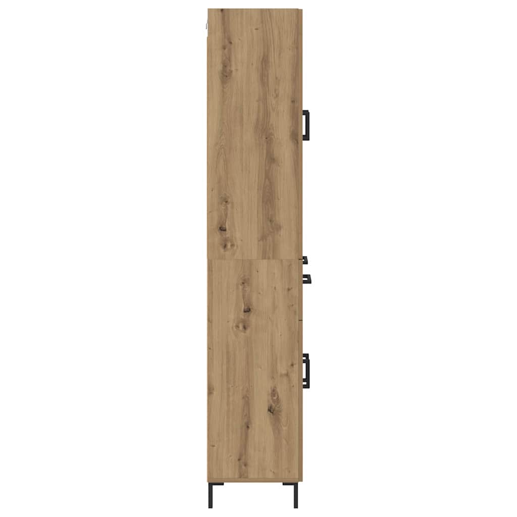 Bufet Stejar Artizanal 69,5 x 34 x 180 cm Lemn compozit — imaginea 10
