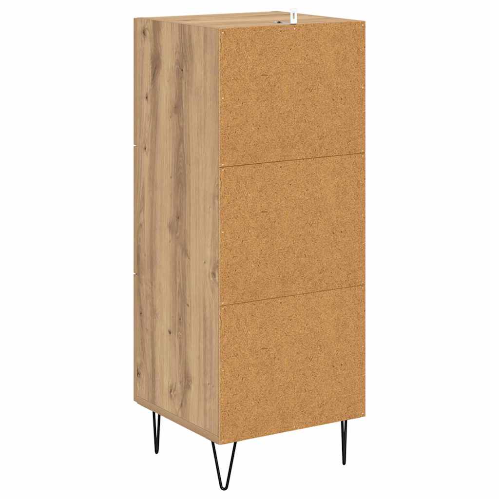 Bufet stejar artizanal 34 x 34.5 x 90 cm Lemn compozit — imaginea 8