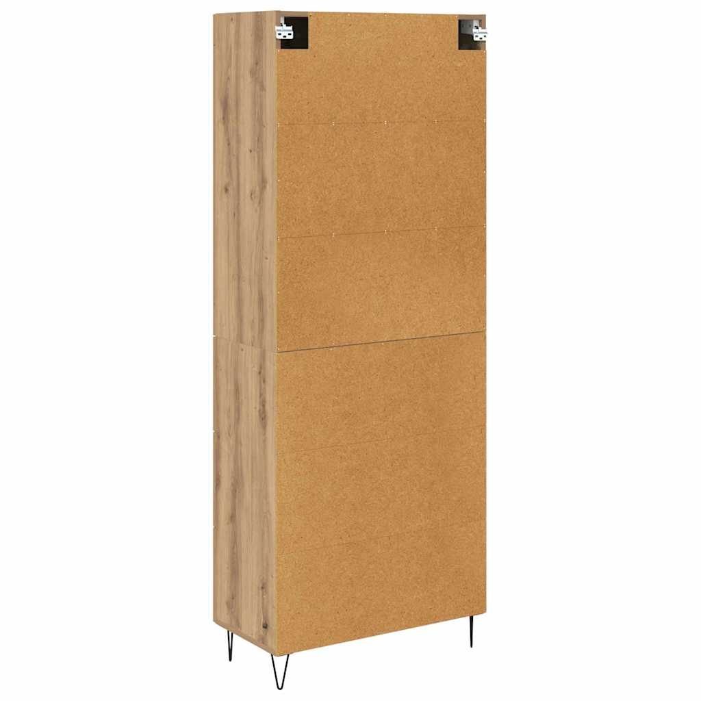 Bufet Stejar Artizanal 69,5 x 34 x 180 cm Lemn compozit — imaginea 11