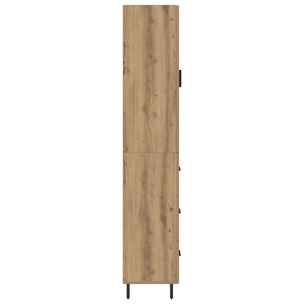 Bufet Stejar Artizanal 34,5 x 34 x 180 cm Lemn compozit — imaginea 10