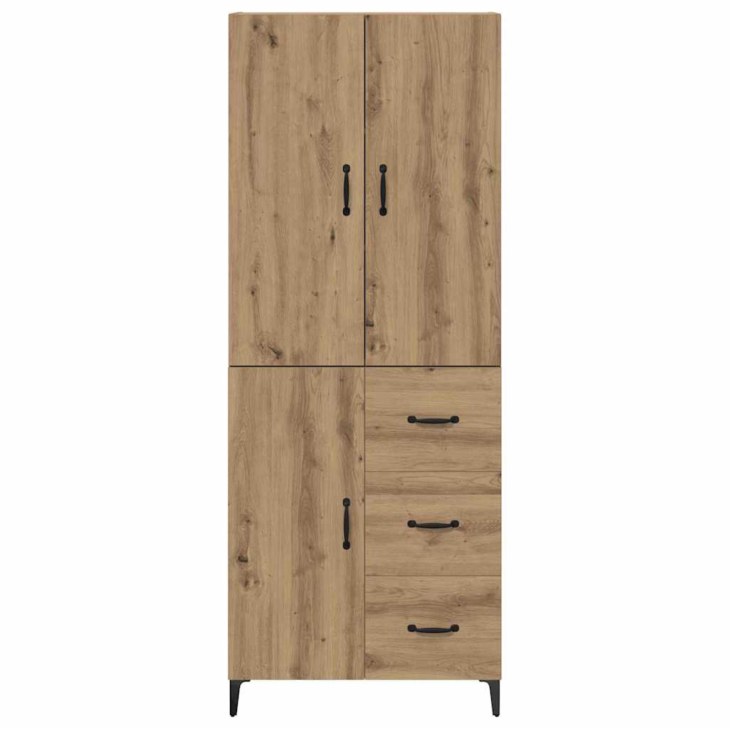 Bufet Stejar Artizanal 69,5 x 34 x 180 cm Lemn compozit — imaginea 9