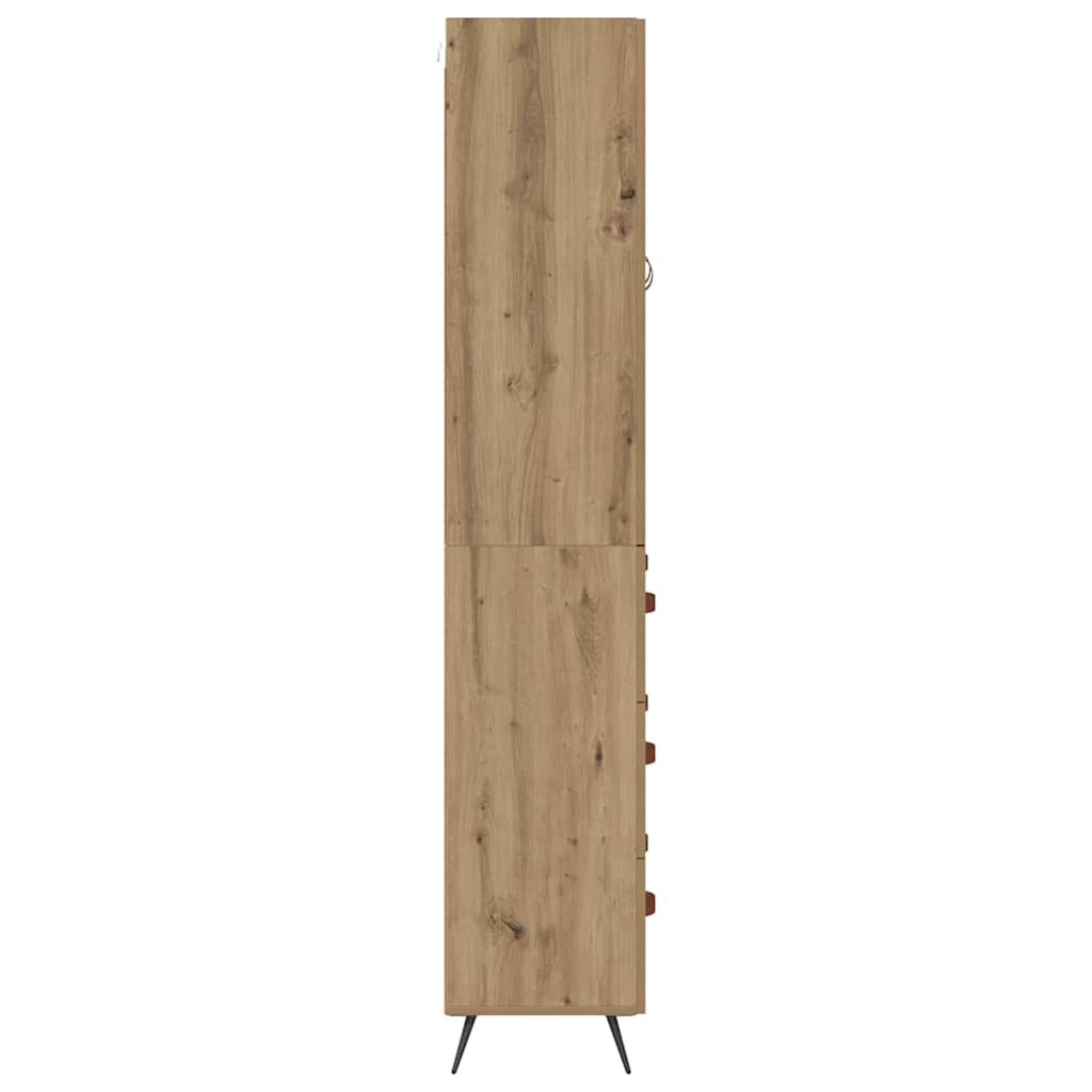 Bufet Stejar Artizanal 69,5 x 34 x 180 cm Lemn compozit — imaginea 10