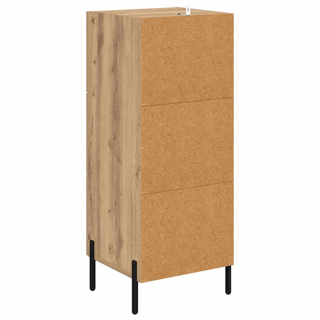 Bufet stejar artizanal 34 x 34.5 x 90 cm Lemn compozit — imaginea 9