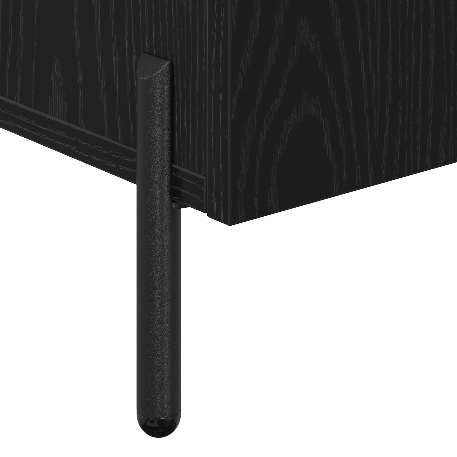 Bufet Stejar Negru 90x34x80 cm Fabricat din Lemn Prelucrat — imaginea 9